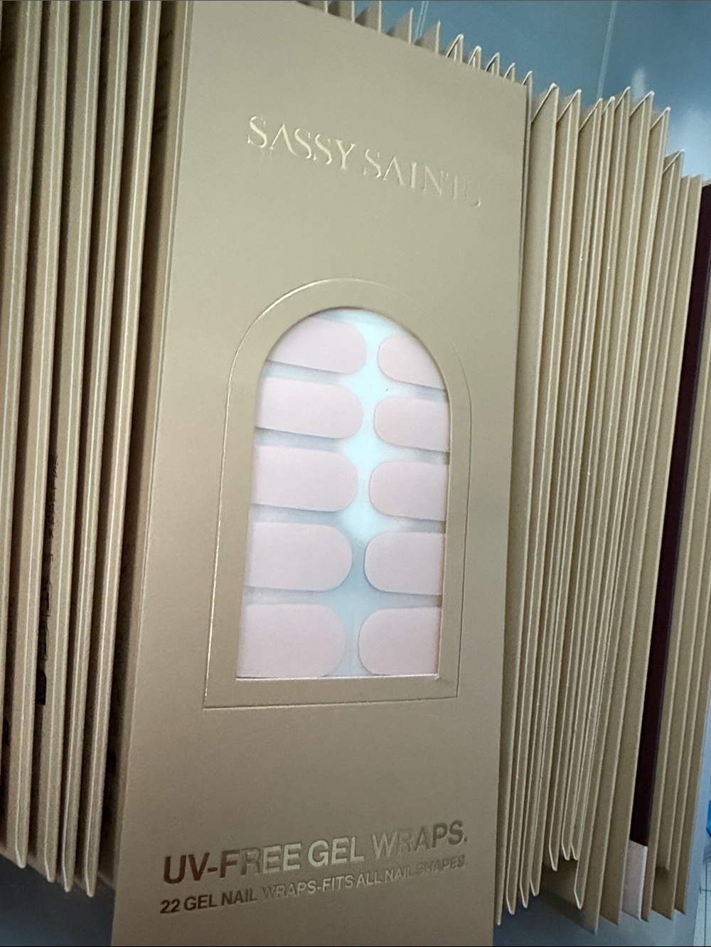 New sassy saints gel nail wraps Nonsmoking pet free home.  Marshmallow drip